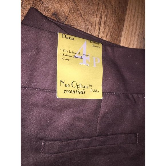 NWT Dana Nue Options Essentials Petites Women's Cropped Pants Size 4P - Picture 5 of 6